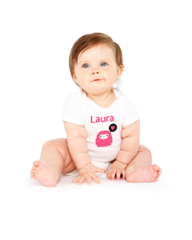 baby T-shirt gepersonaliseerd met schattig design