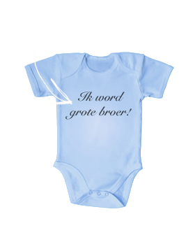 baby rompertje gepersonaliseerd met leuke tekst
